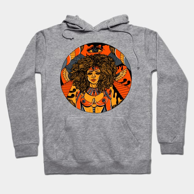 Orangrey Kemet Warrior Hoodie by kenallouis